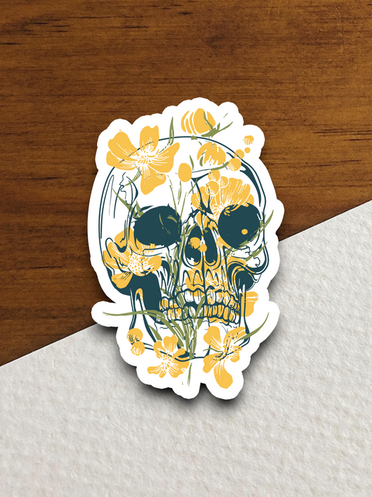 Skull Holiday Sticker