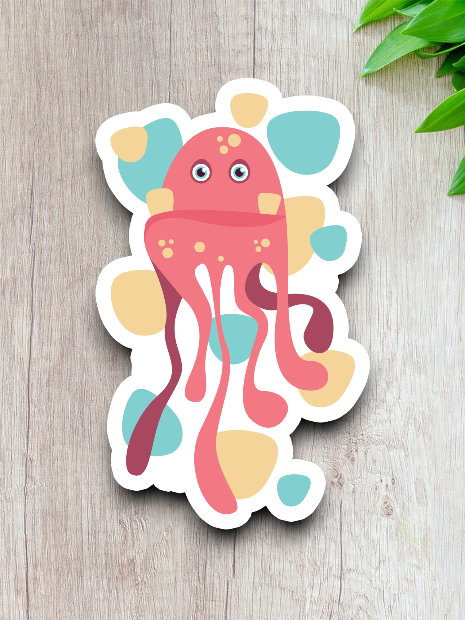 Artistic Squid Version 2 - Artistic Sticker