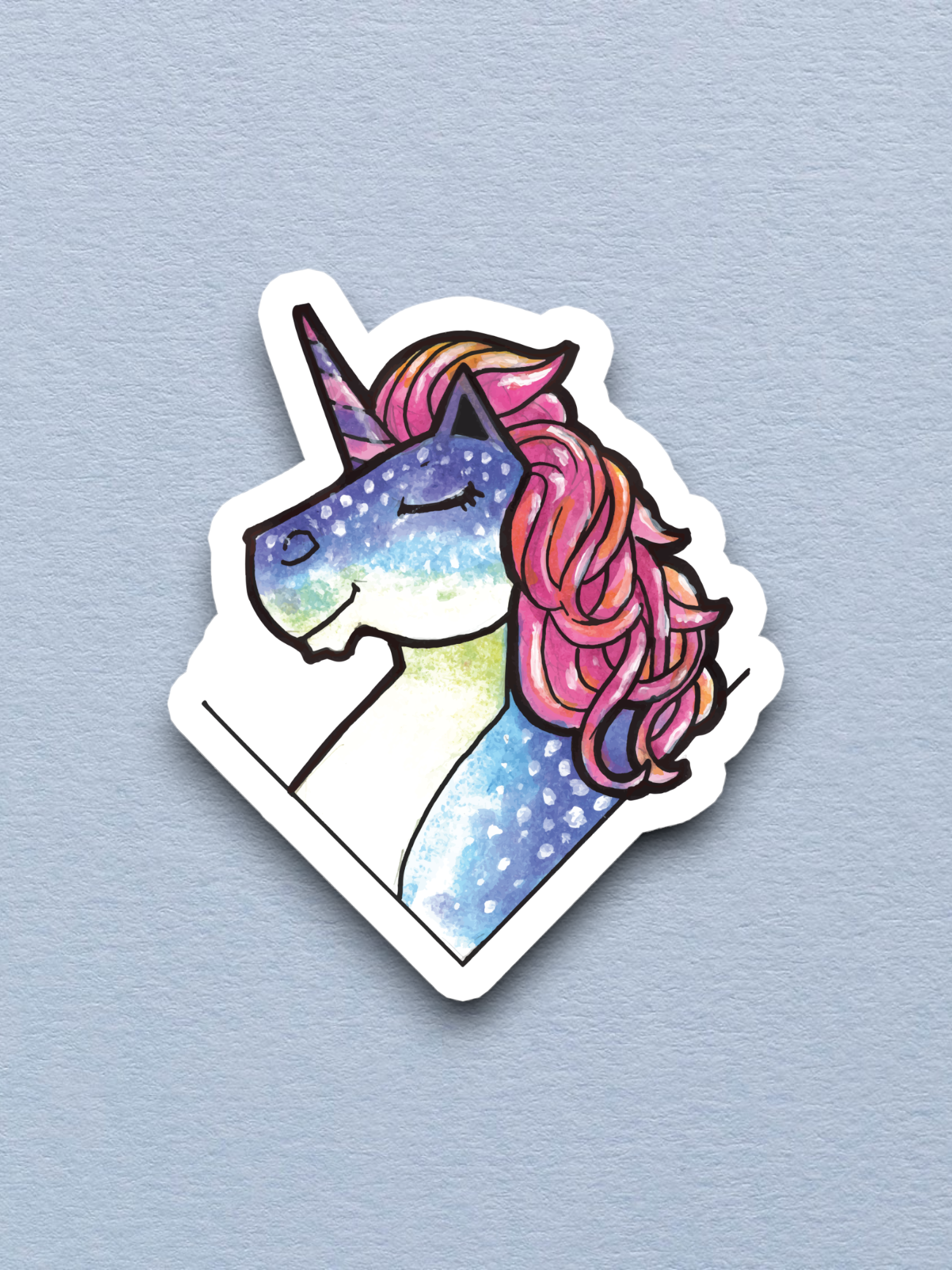 Artistic Unicorn Version 2 - Animal Sticker