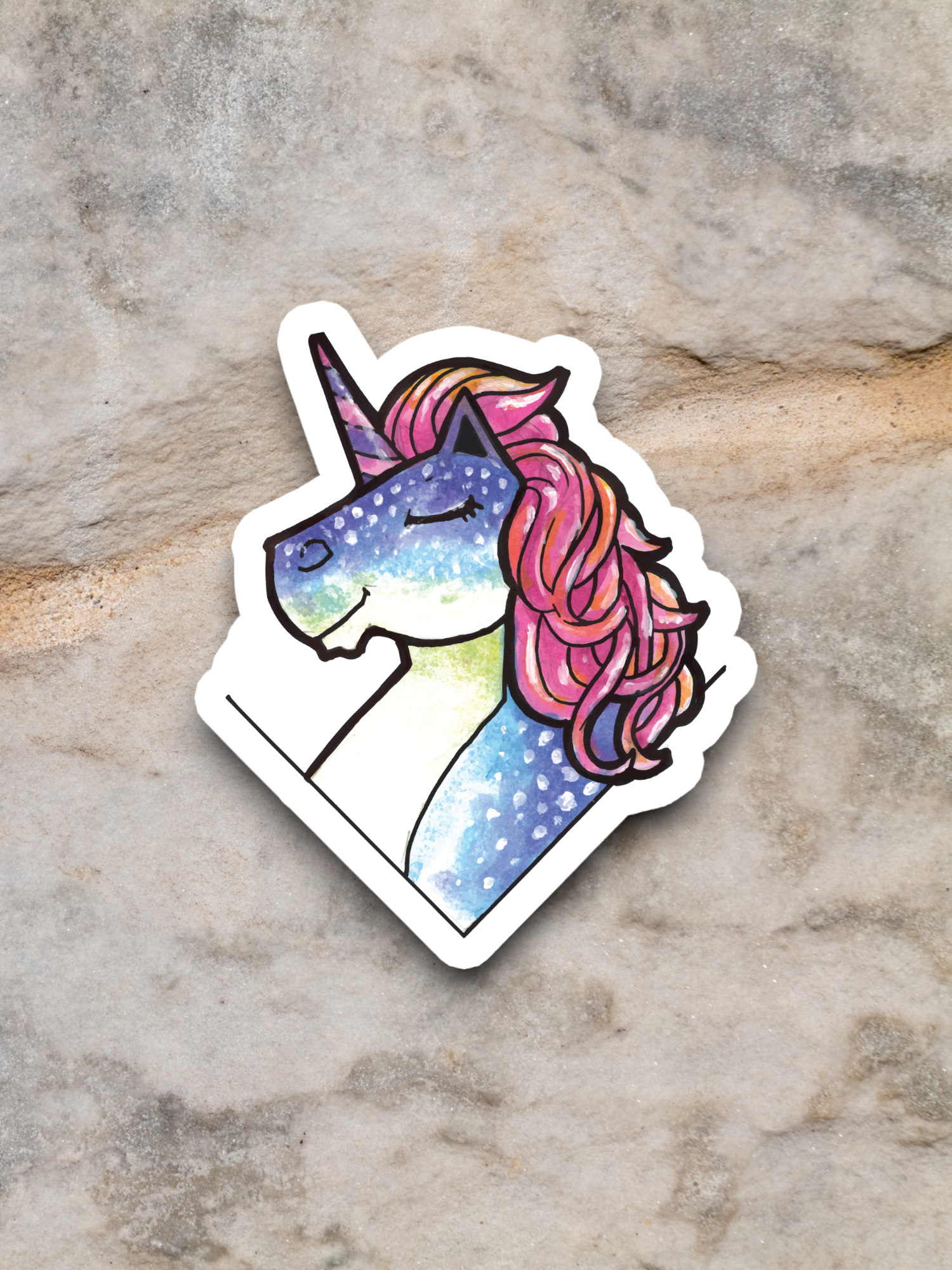 Artistic Unicorn Version 2 - Animal Sticker