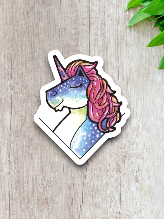 Artistic Unicorn  2 - Animal Sticker