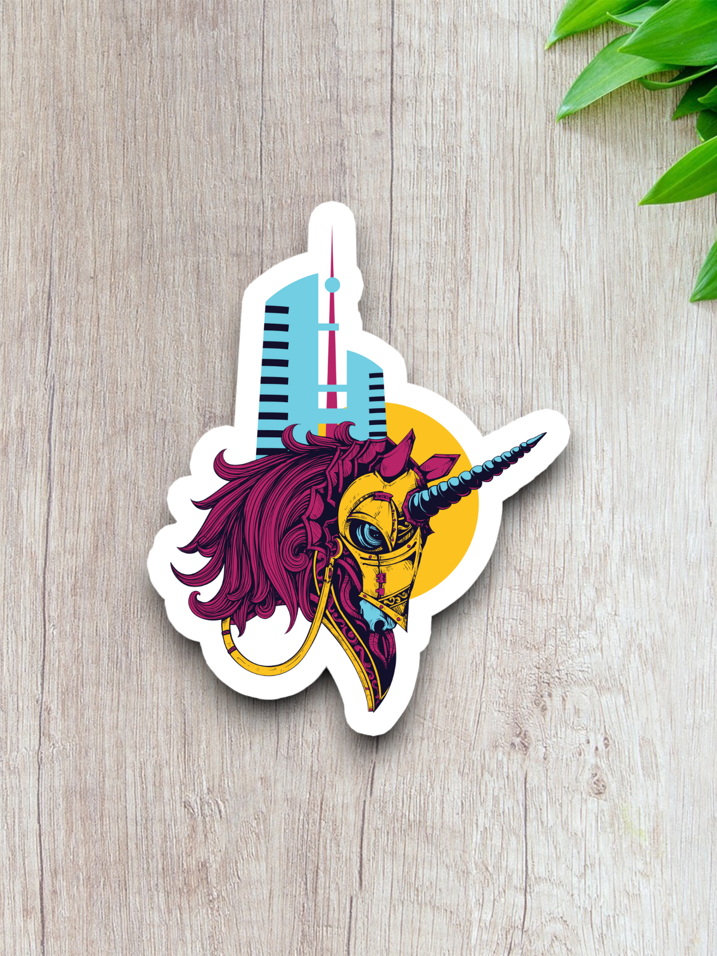 Warrior Unicorn - Animal Sticker