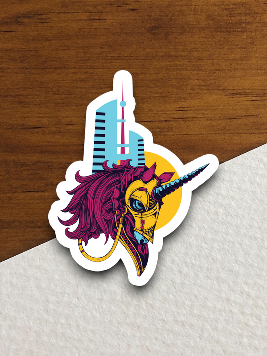 Warrior Unicorn - Animal Sticker