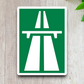 Autobahn Road Sign Sticker