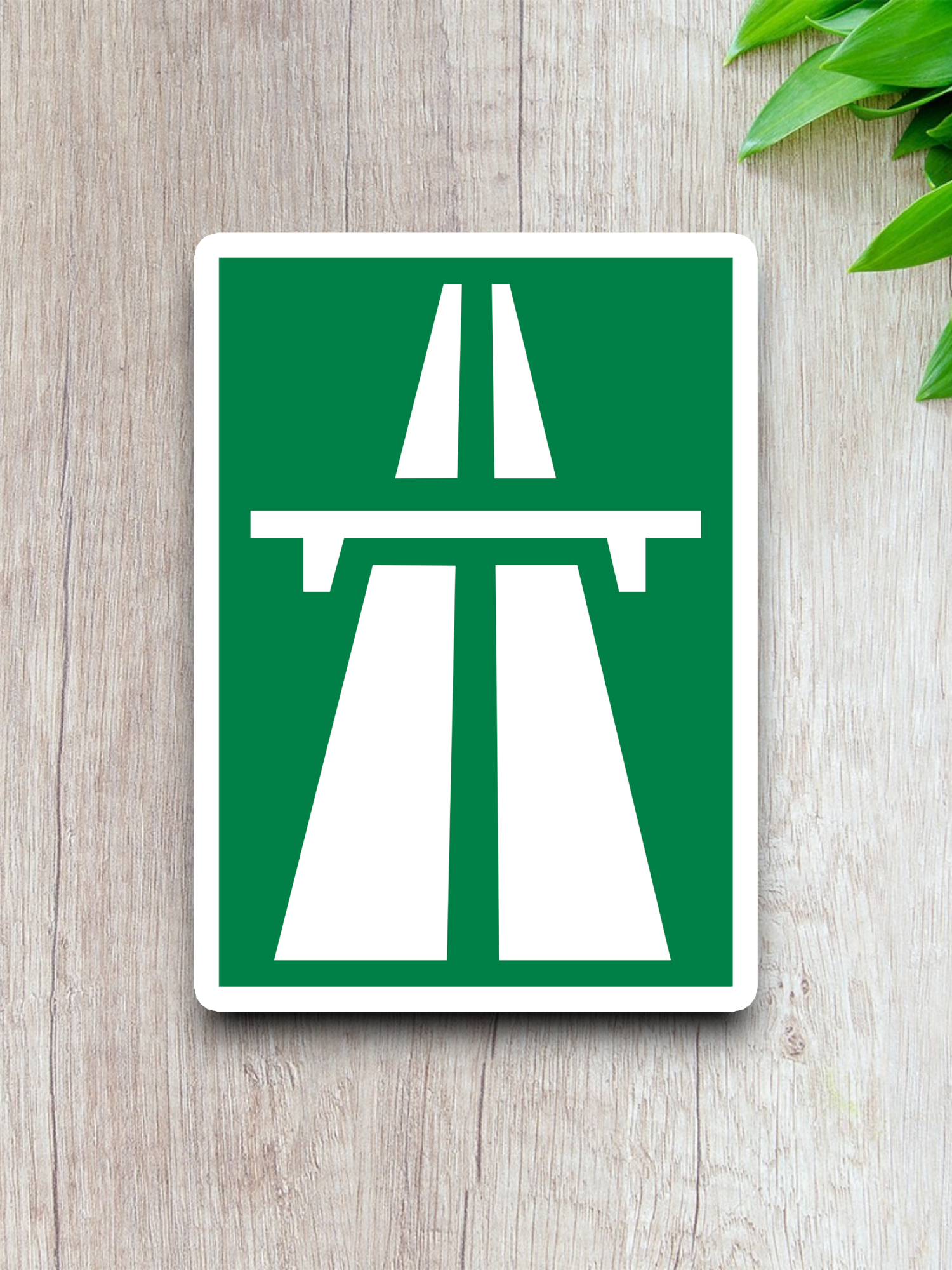 Autobahn Road Sign Sticker