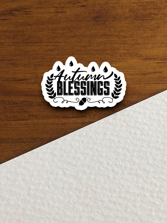 Autumn Blessings Sticker