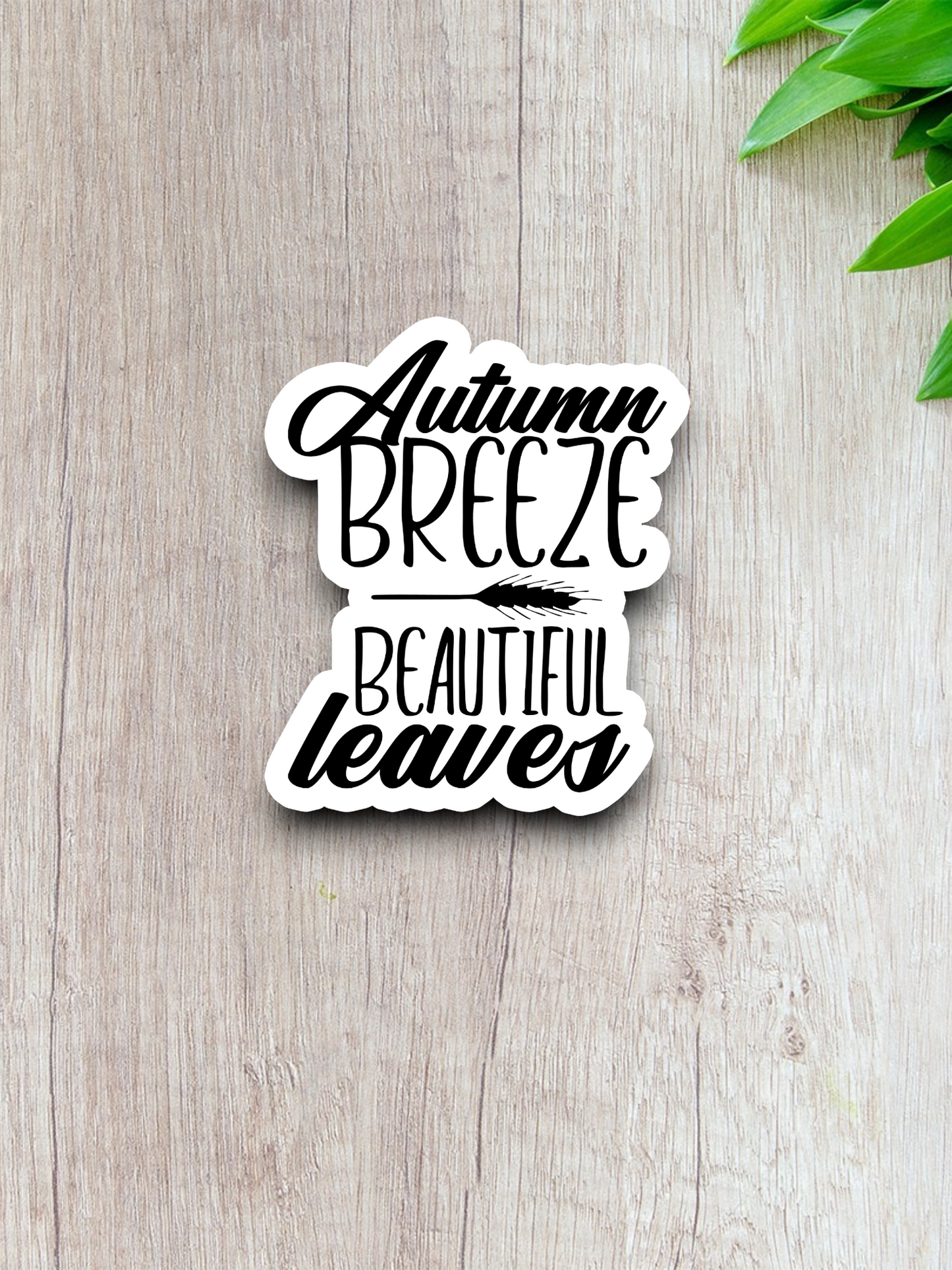 Autumn Breeze Beautiful Leaves Sticker