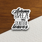 Autumn Breeze Beautiful Leaves Sticker