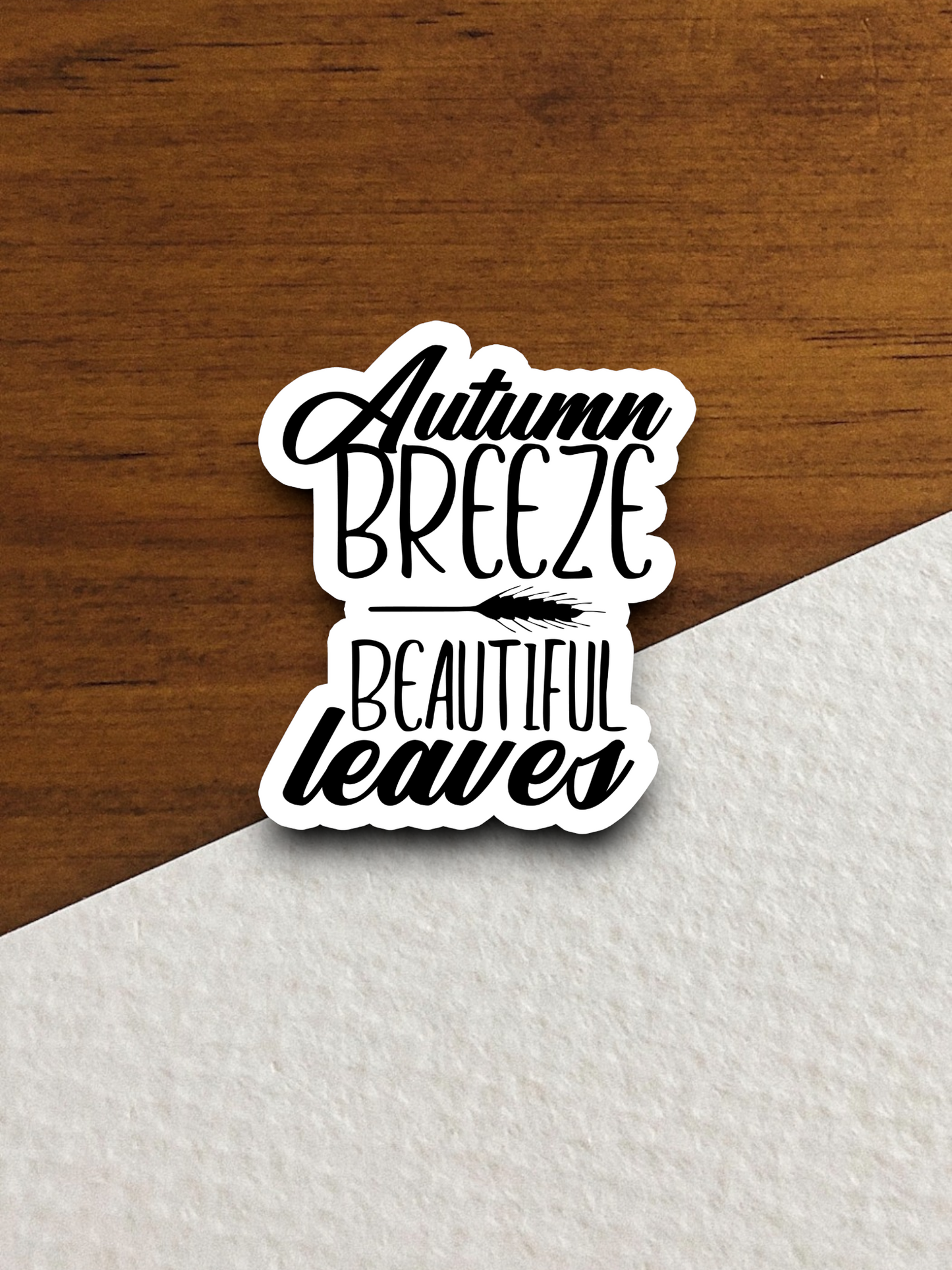 Autumn Breeze Beautiful Leaves Sticker