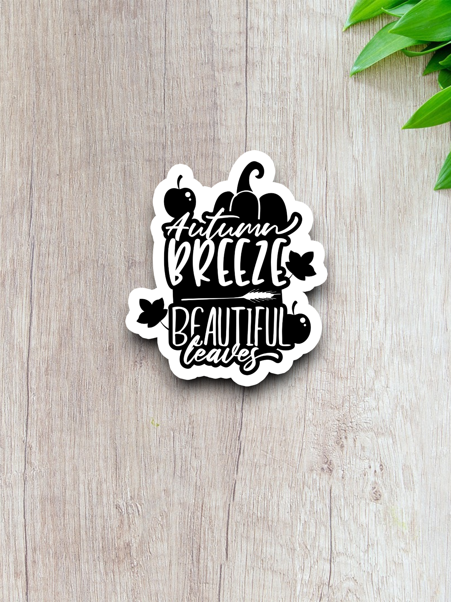 Autumn Breeze Beautiful Leaves Sticker