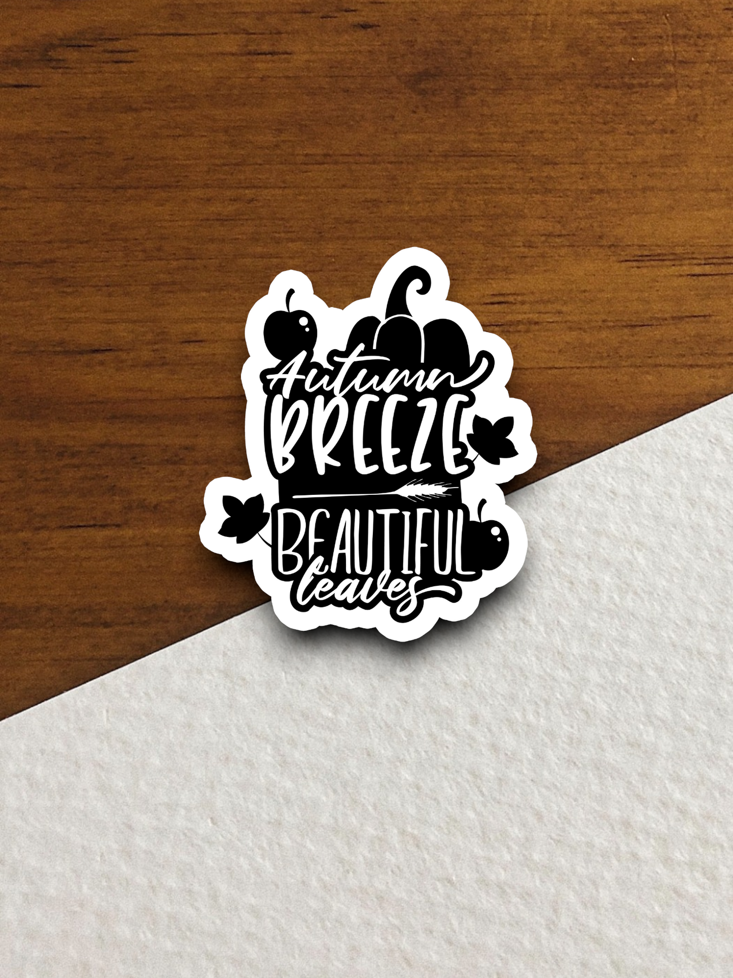 Autumn Breeze Beautiful Leaves Sticker