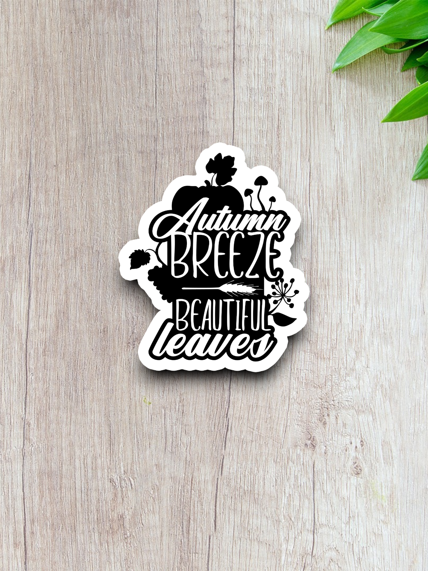 Autumn Breeze Beautiful Leaves Sticker