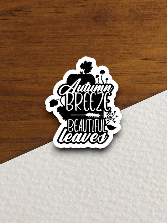 Autumn Breeze Beautiful Leaves Sticker