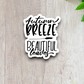 Autumn Breeze Beautiful Leaves Sticker