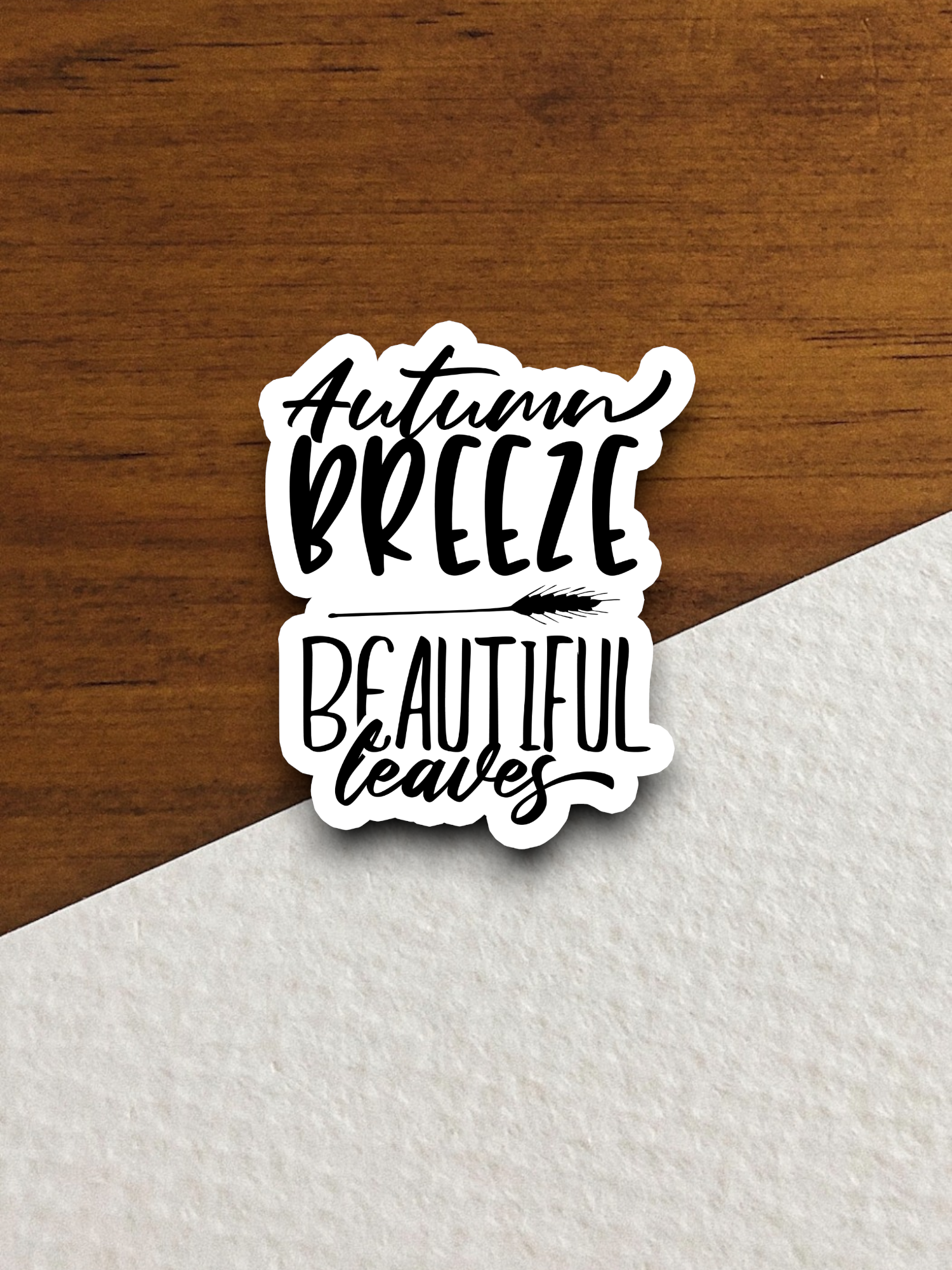 Autumn Breeze Beautiful Leaves Sticker