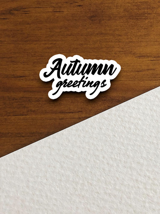 Autumn Greetings Sticker