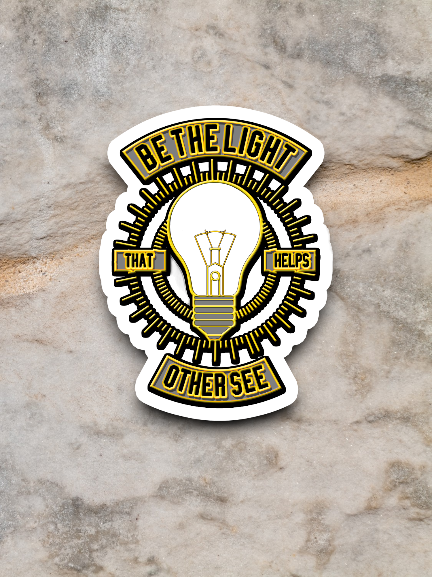 Be The Light That Helps Other See - Version 02 - Faith Sticker