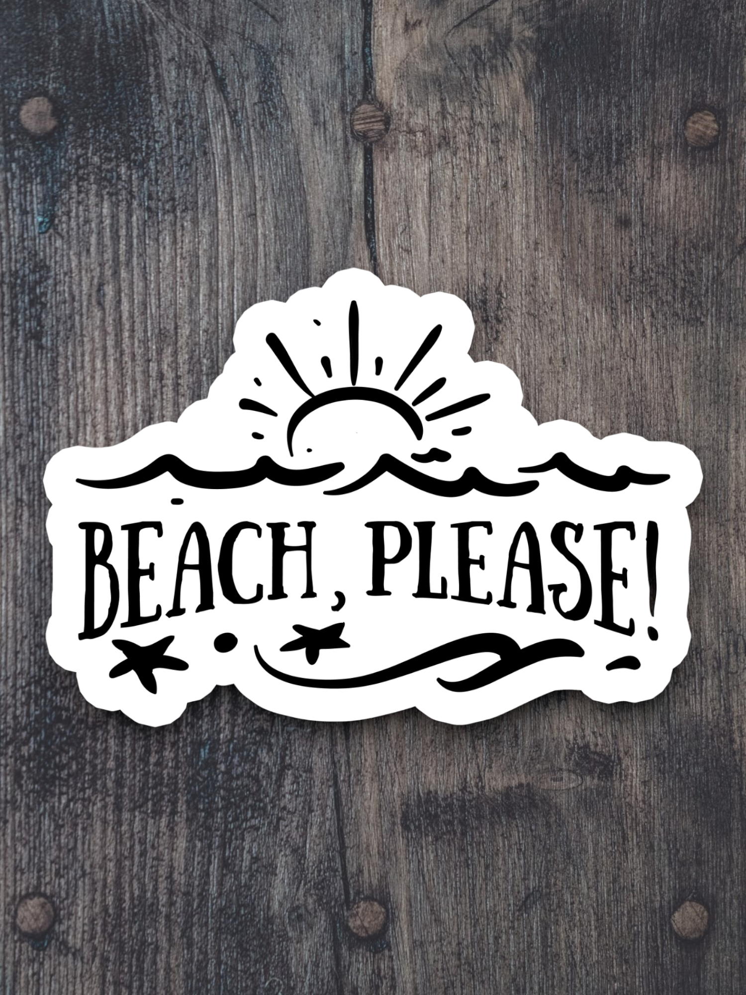 Beach Please Version 1 - Travel Sticker