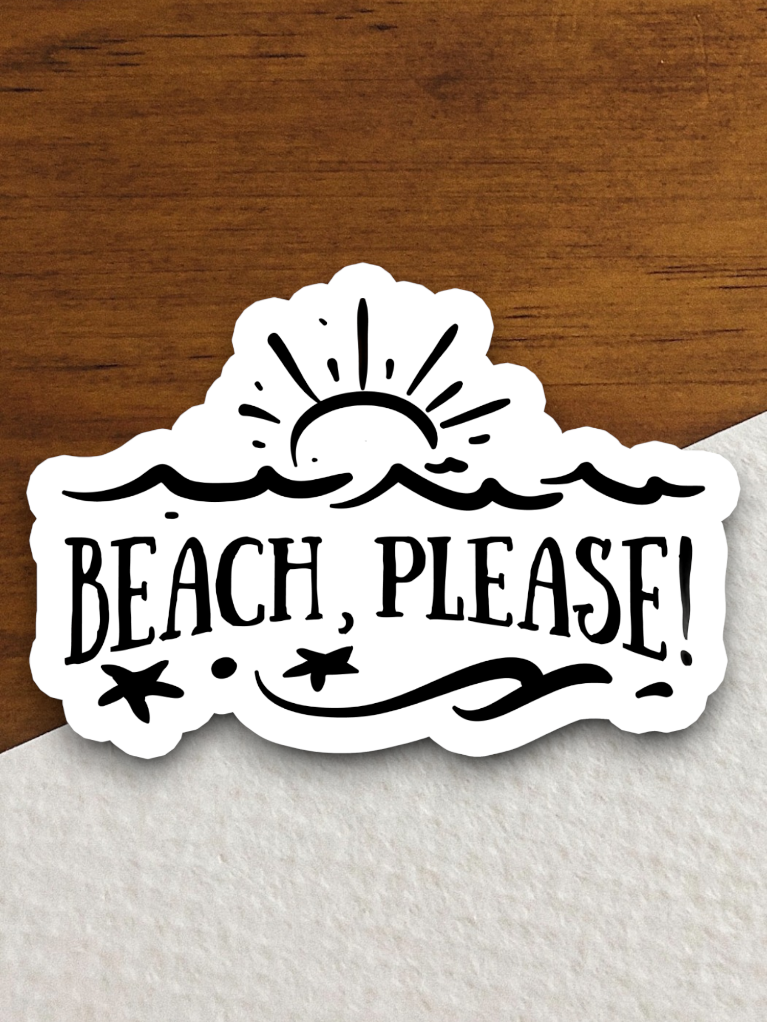 Beach Please Version 1 - Travel Sticker