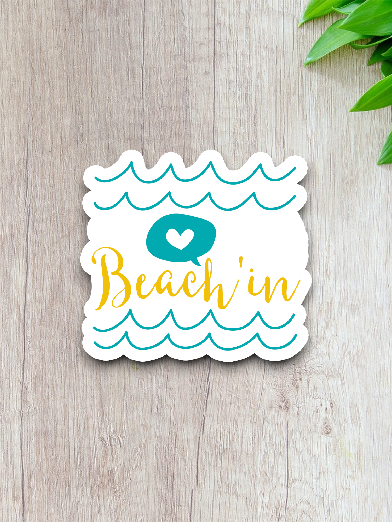 Beach'in Sticker