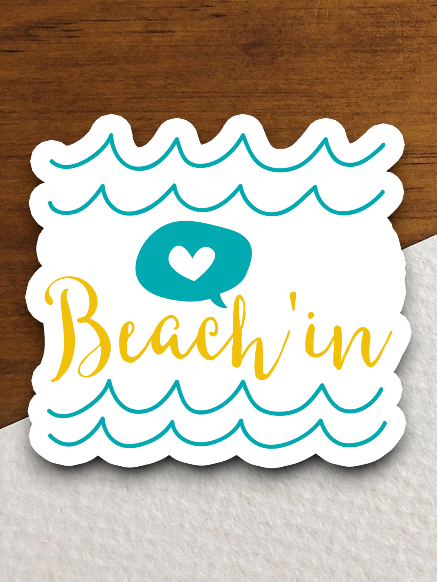 Beach'in Sticker