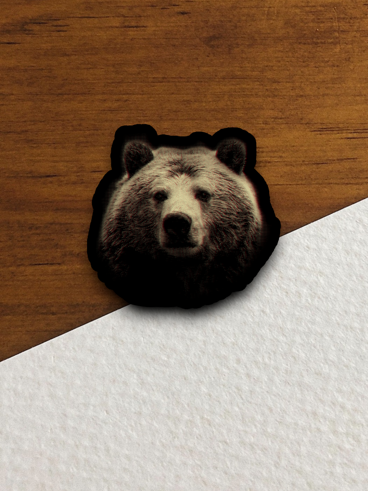 Bear Faded Animal Sticker