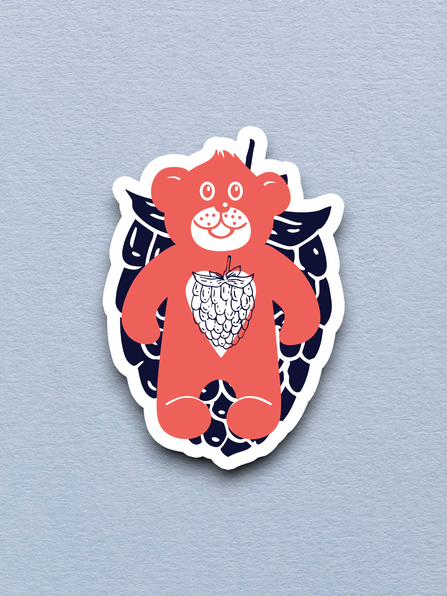 Bear and Berries Sticker
