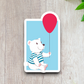 Bear with Ballon Sticker