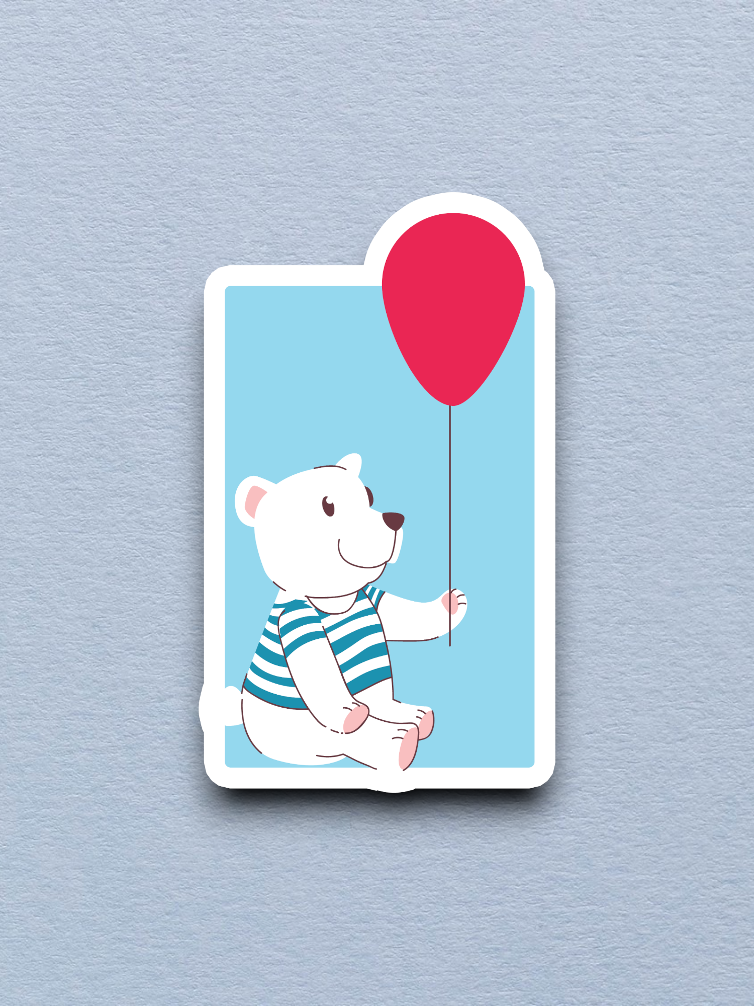 Bear with Ballon Sticker