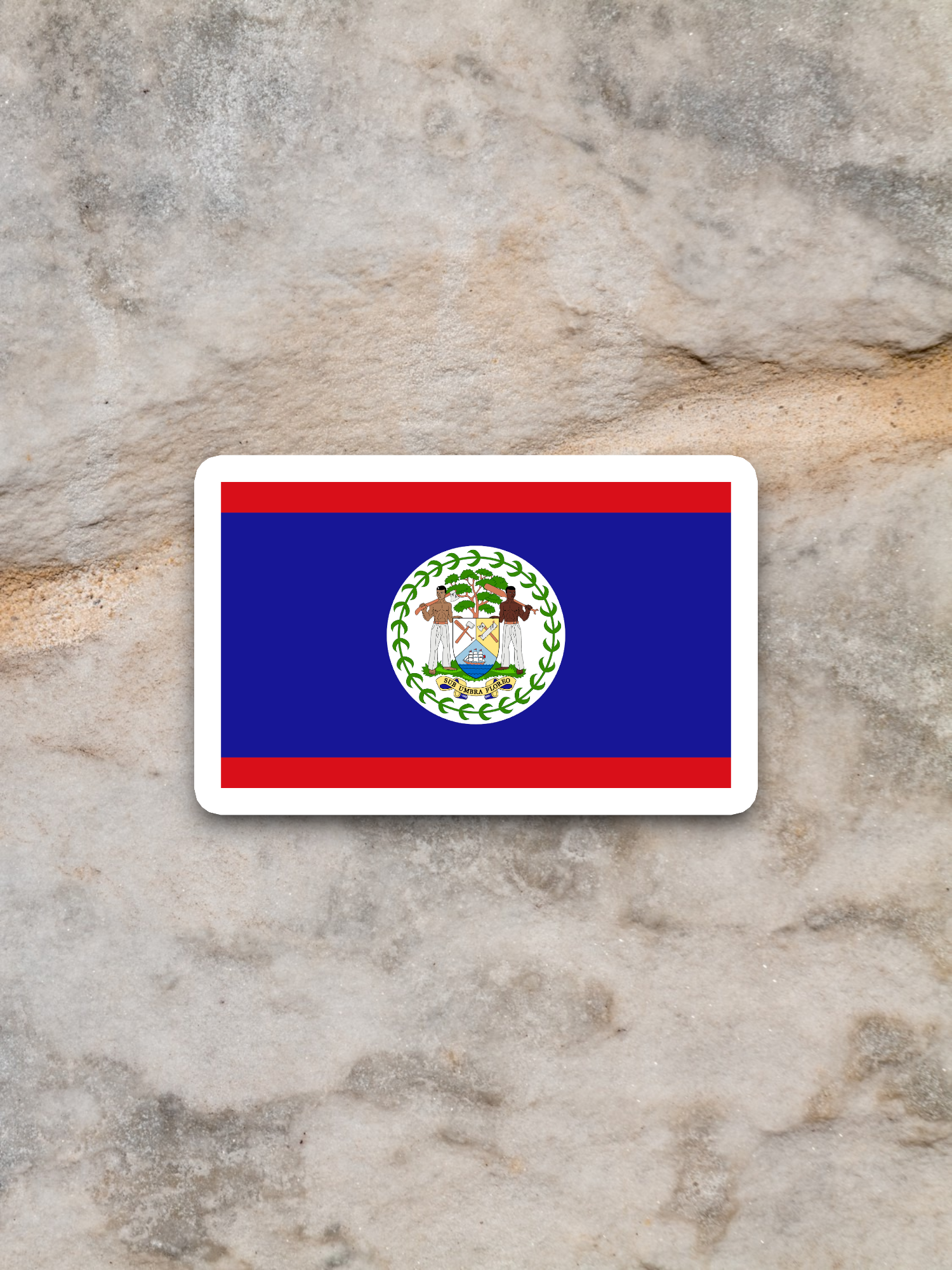 Belize Flag - International Country Flag Sticker