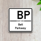 Belt Parkway Shield Road Sign Sticker