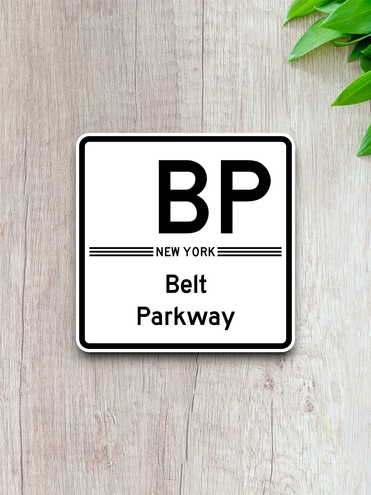 Belt Parkway Shield Road Sign Sticker