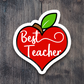 Best Teacher Apple Version 1 - School Sticker