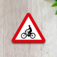 Bicycle Road Sign Sticker