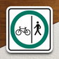 Bicycle and Pedestrian Sticker