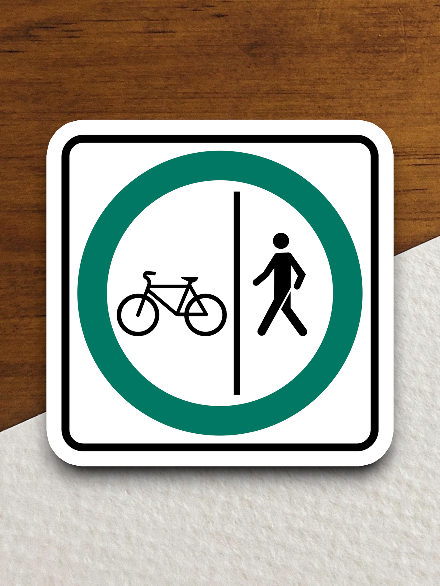 Bicycle and Pedestrian Sticker