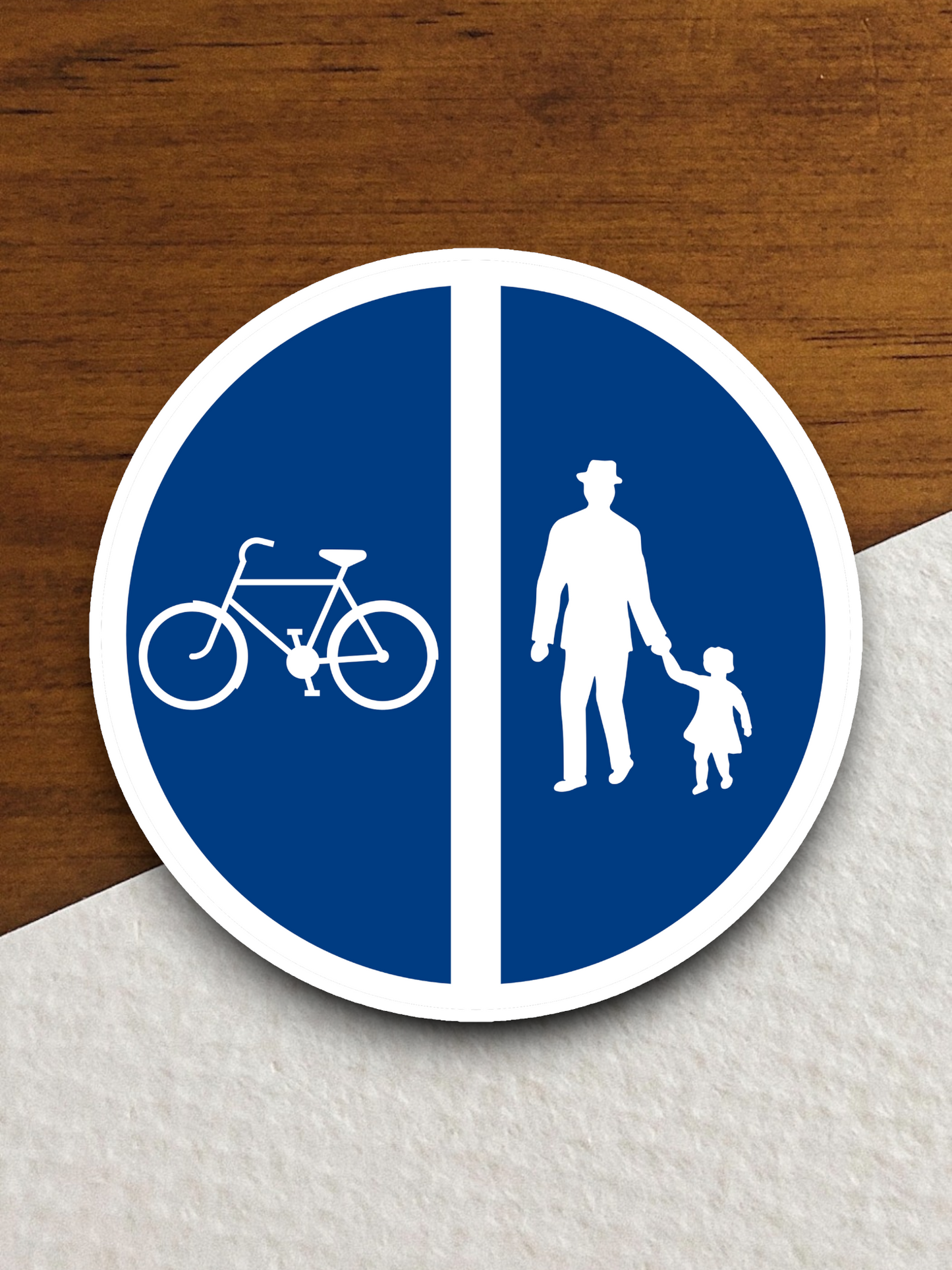 Bicycle and School Crossing Ahead  Road Sign Sticker