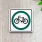 Bicycle Road Sign Sticker