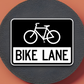 Bike lane United States Road Sign Sticker