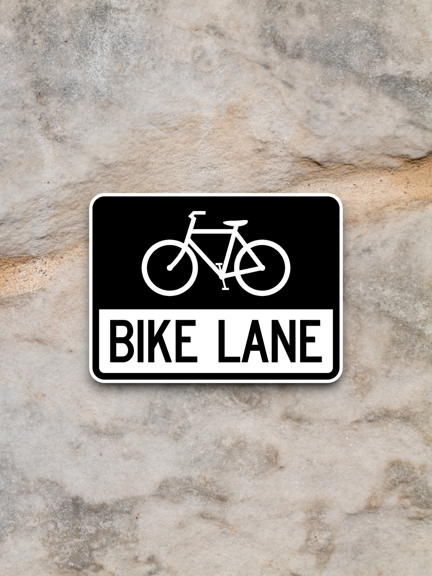 Bike lane United States Road Sign Sticker
