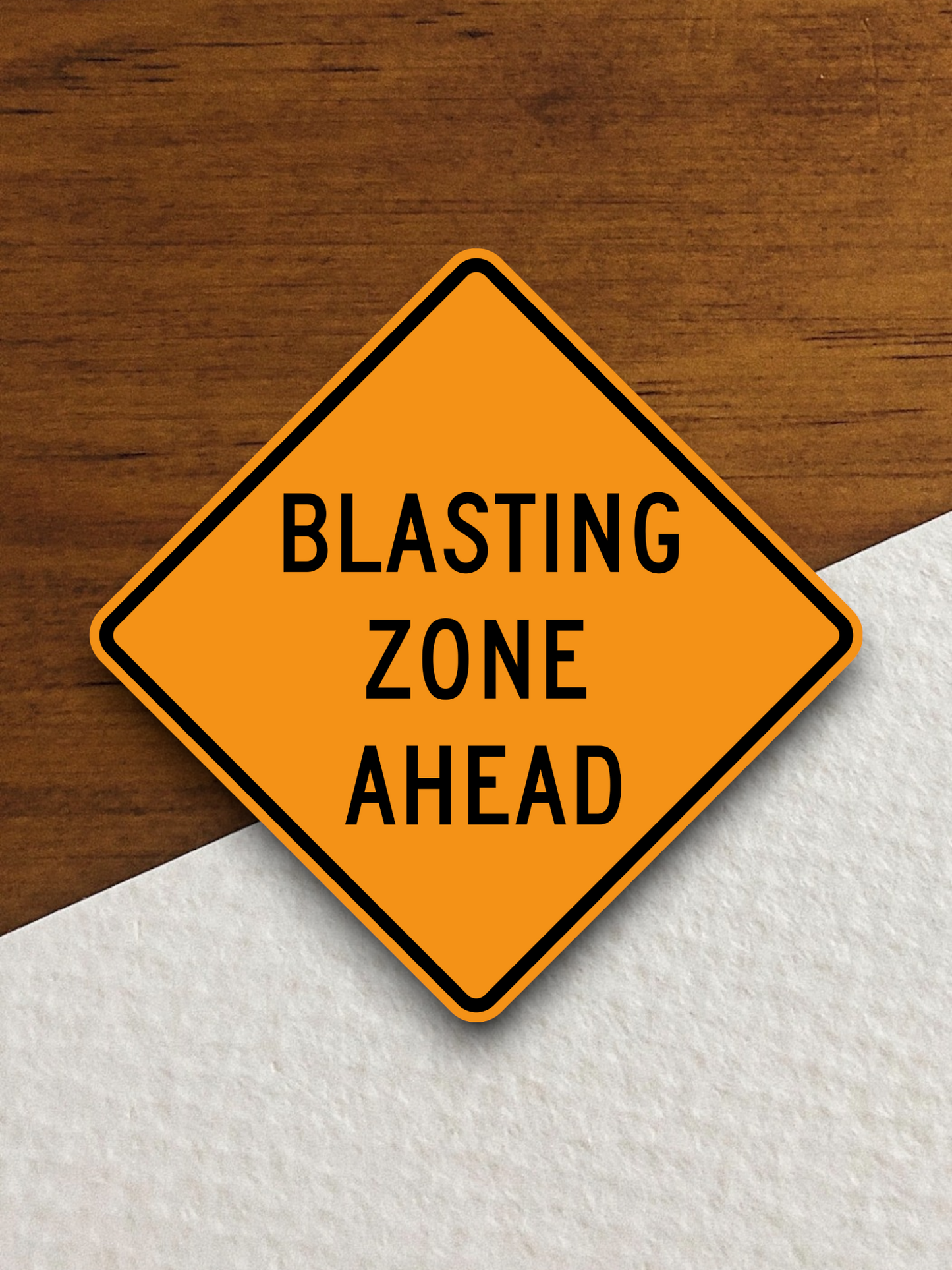 Blasting Zone Ahead Sticker