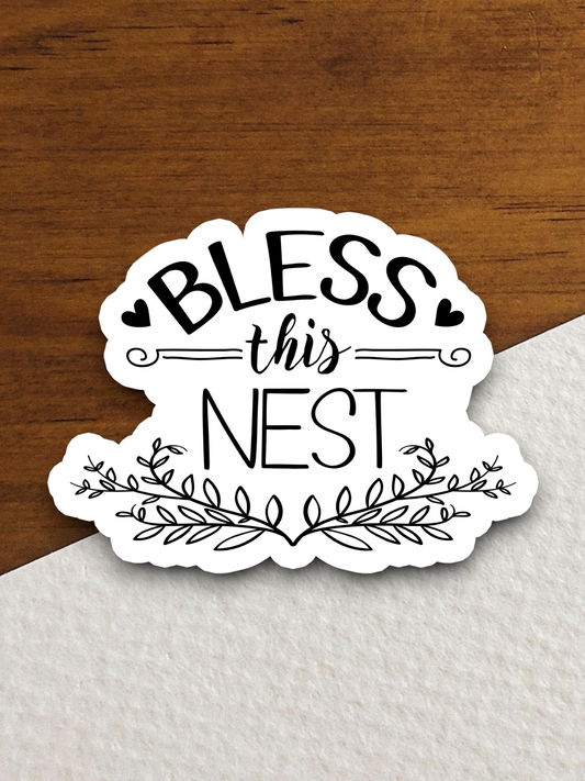 Bless This Nest Faith Sticker