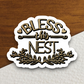 Bless This Nest Faith Sticker