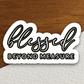 Blessed Beyond Measure Version 4 - Faith Sticker