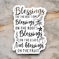 Blessings on the Bottom - Faith Sticker