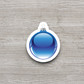 Blue Christmas Ornament Sticker