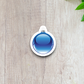 Blue Christmas Ornament Sticker