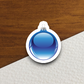 Blue Christmas Ornament Sticker