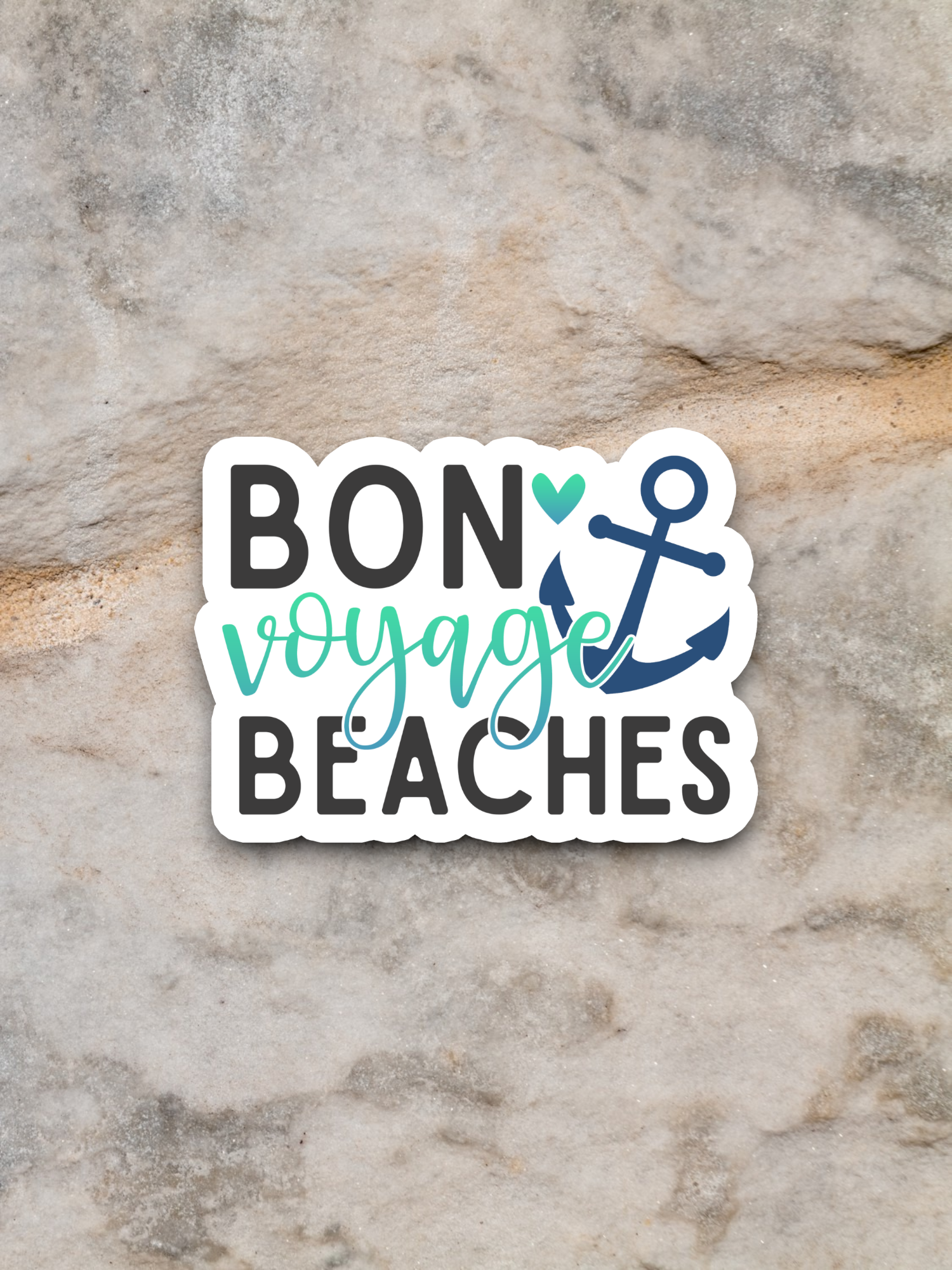 Bon Voyage Beaches Sticker