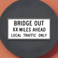 Bridge Out Ahead United States Road Sign Sticker